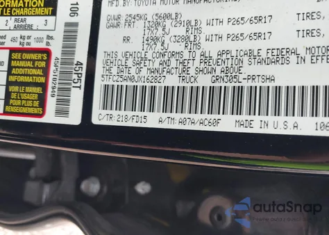 2018 Toyota Tacoma Trd Sport из США, поврежденный, VIN 5TFCZ5AN0JX162827